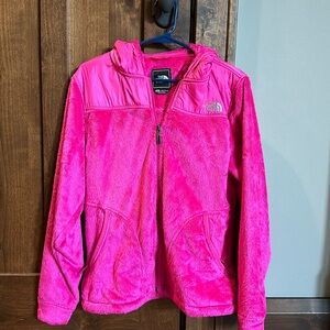 Hot Pink The North Fave Osito Hooded Zip up Jacket